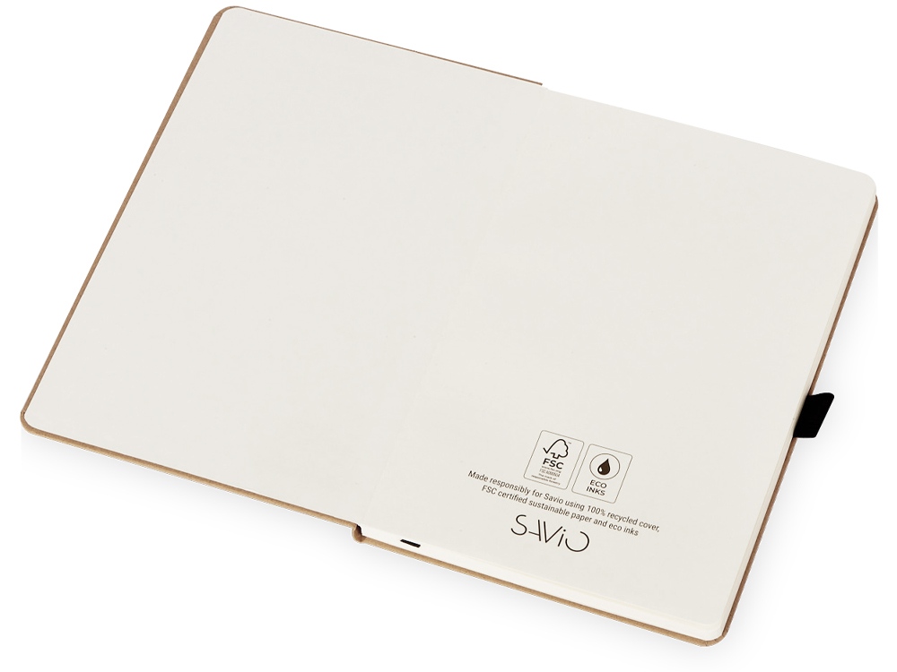 Блокнот Sevilia, твердая обложка из крафта A5, 80 листов, крафтовый/черный