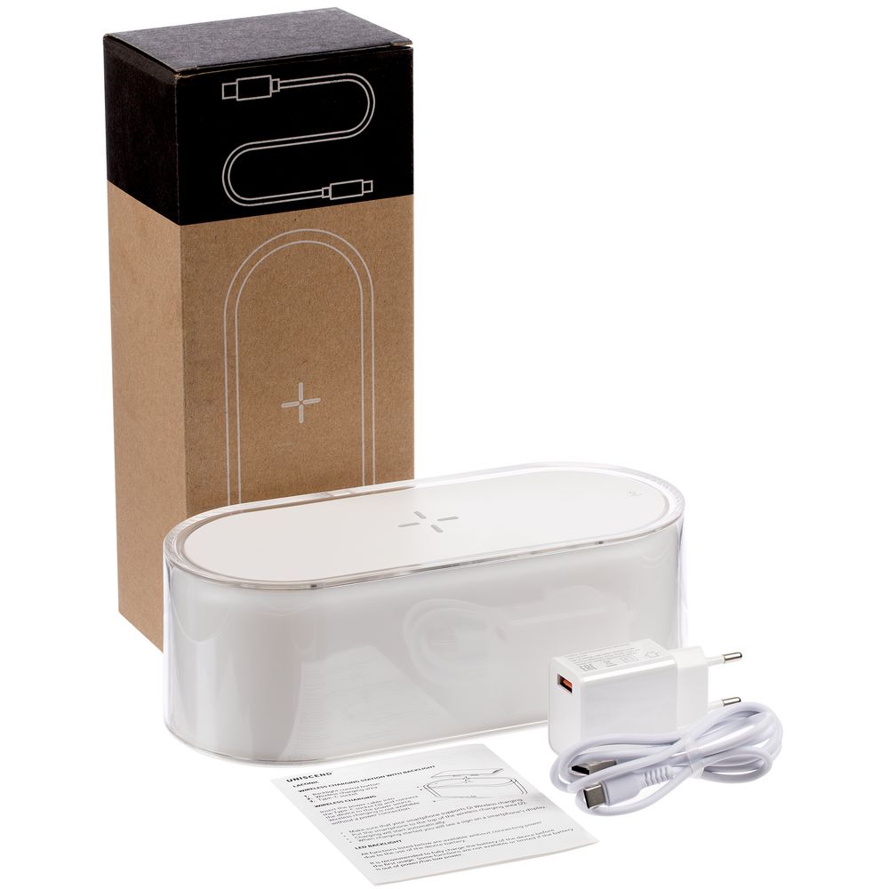 Станция беспроводной зарядки с подсветкой Laconic