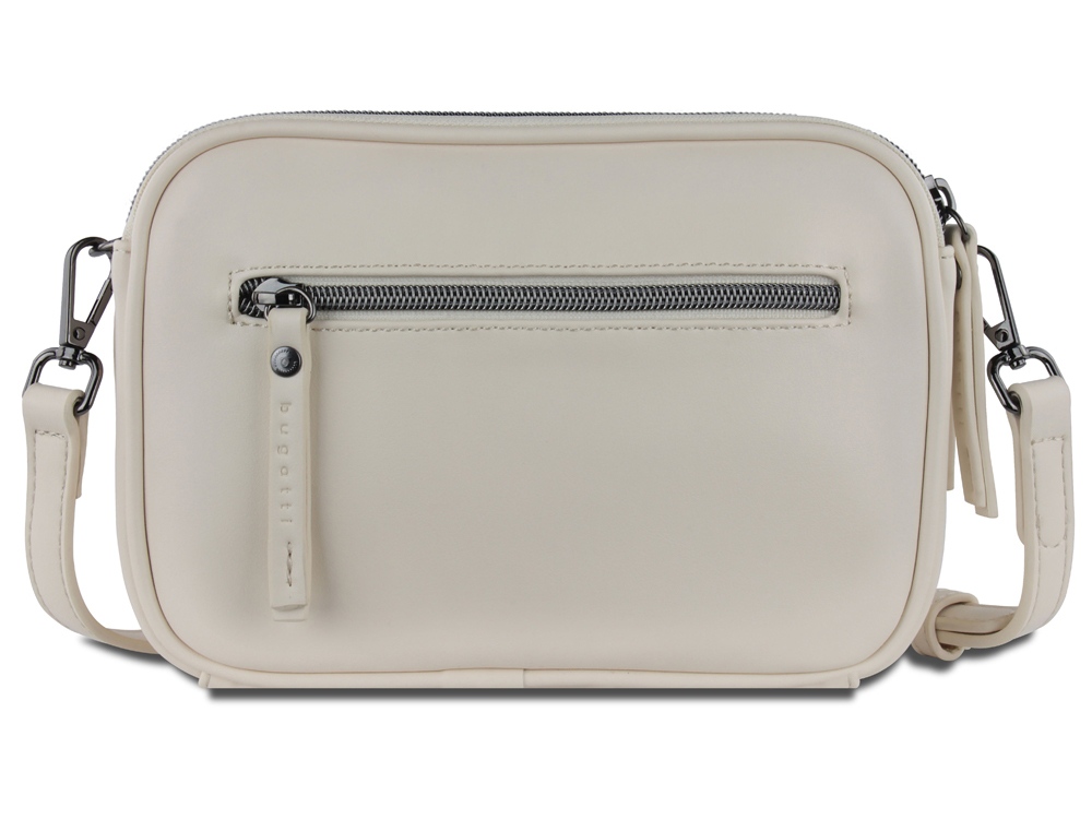 Сумка кросс-боди женская BUGATTI АЛМАТА | ALMATA, бежевая, полиуретан, 21,5х6х15 см