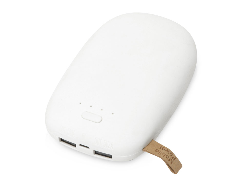 Внешний аккумулятор в форме камня Stone, 10400 mAh с логотипом  | Print Logo