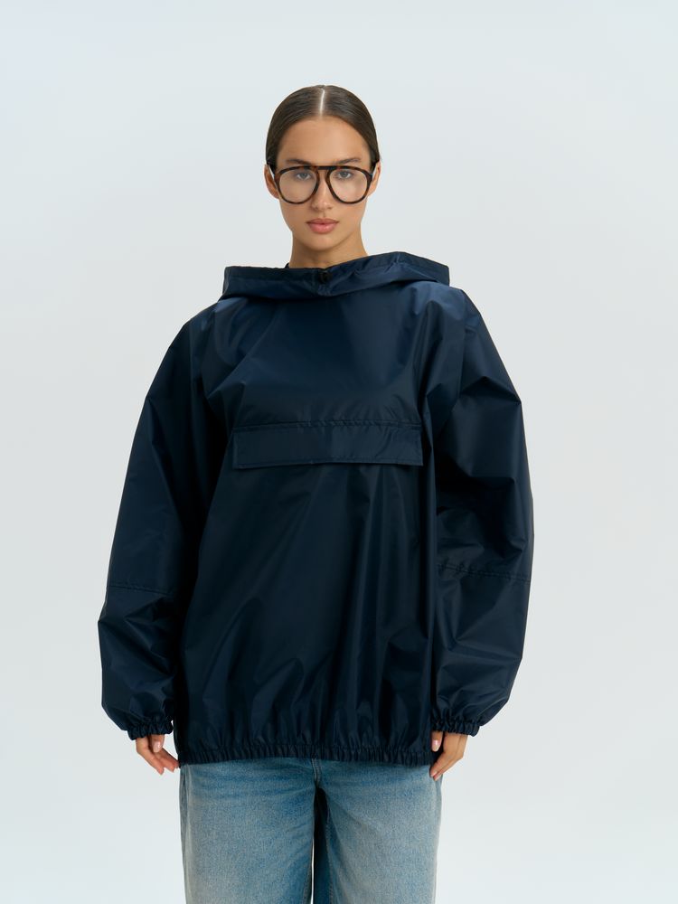 Дождевик-анорак Alatau, укороченный, синий