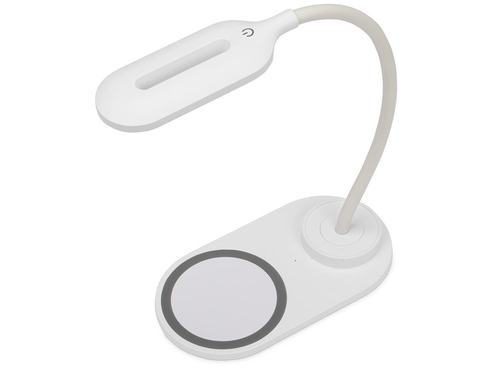 Настольный светильник с беспроводной зарядкой Flamp с логотипом Evolt | Print Logo