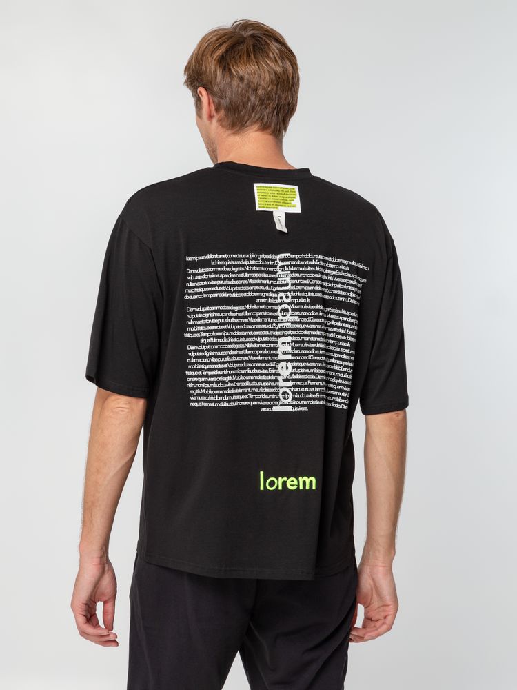 Футболка оверсайз Slope, черная, размер ХS/S