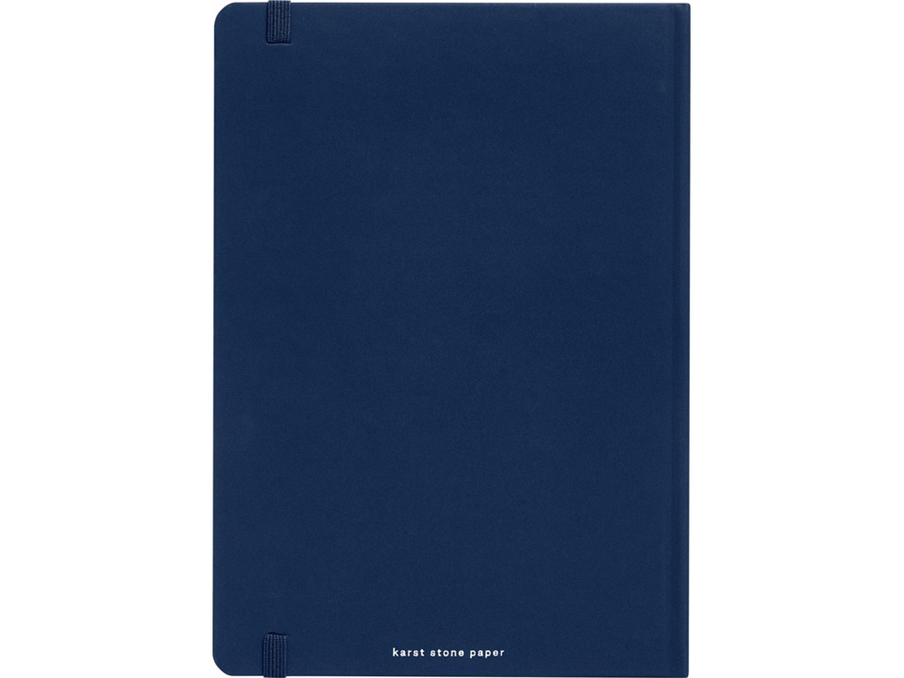 Блокнот в твердом переплете Karst формата A5, темно-синий