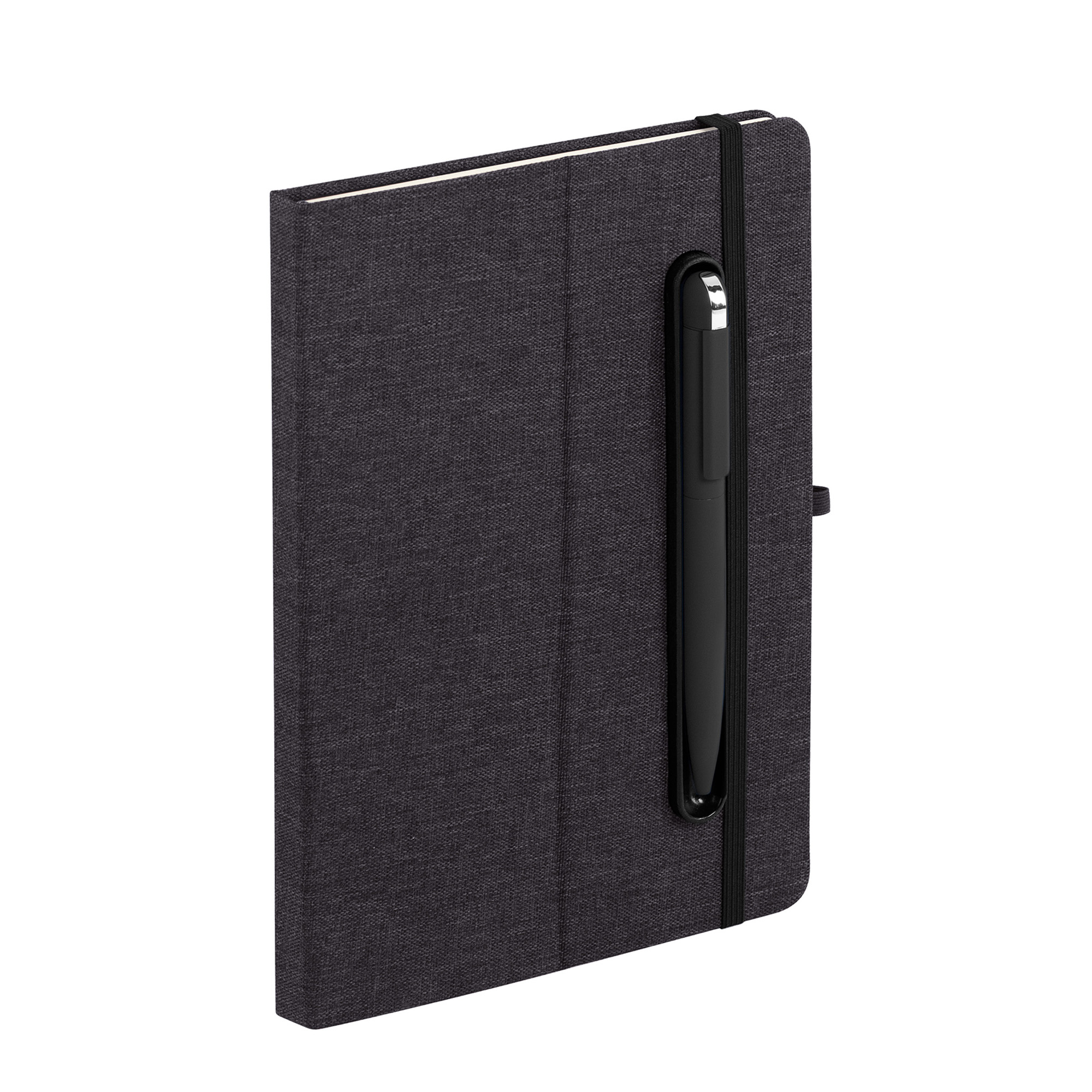 Блокнот "Magnet" с ручкой Jupiter на магните, с подставкой под смартфон, черный