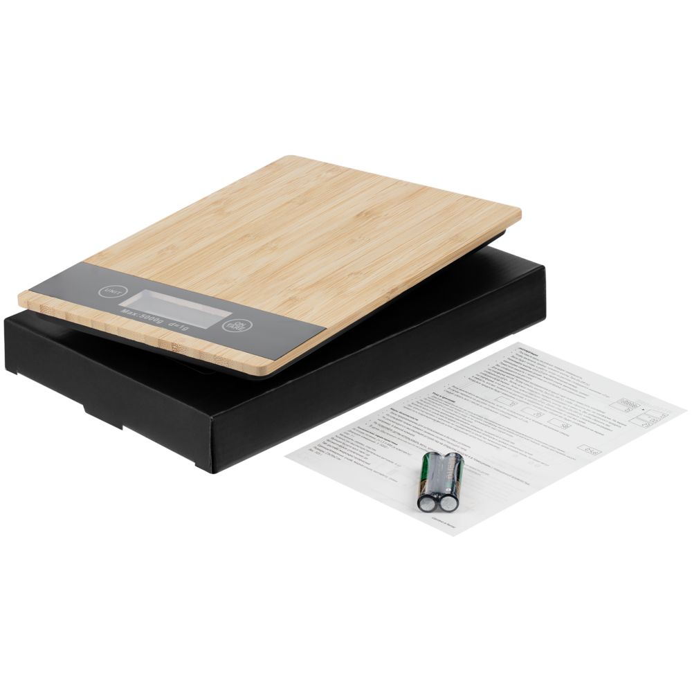 Кухонные весы Woodmore — пример нанесения логотипа () | Print Logo