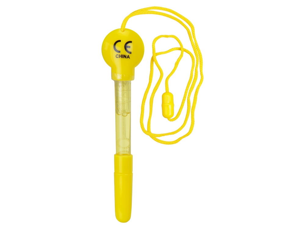 Ручка шариковая с мыльными пузырями, желтый