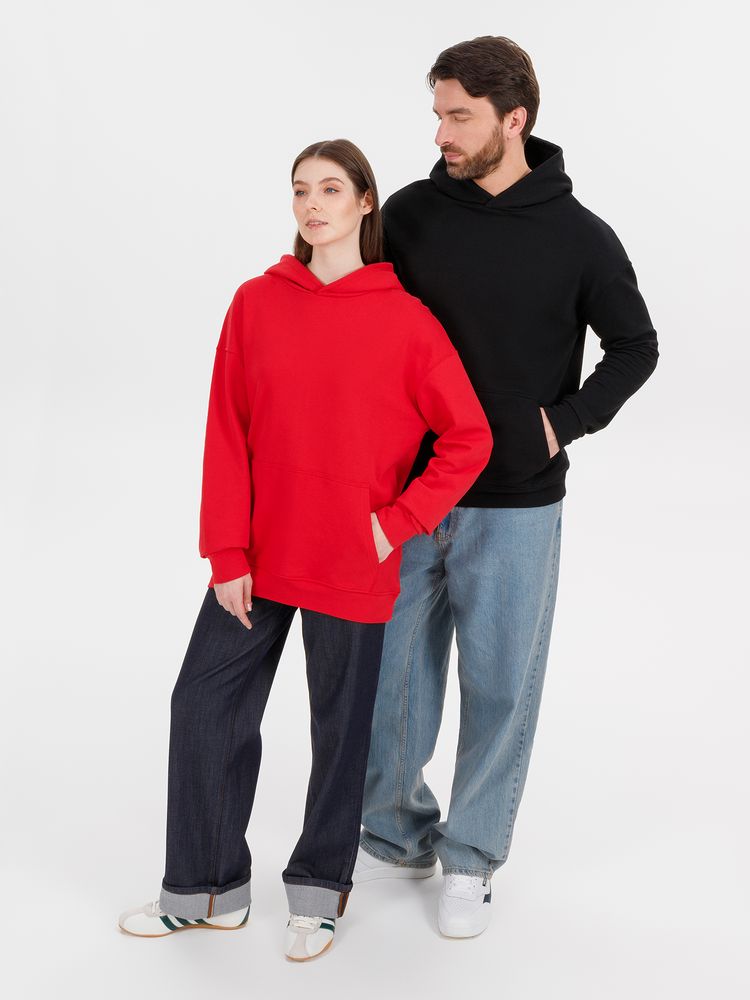 Худи оверсайз унисекс Outshine, черное, размер M/L