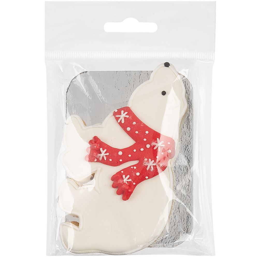 Печенье «Остаемся зимовать» — пример нанесения логотипа (сделано в России) | Print Logo