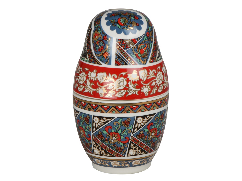 Подарочный набор Матрешка: штоф 0,5л, платок красный