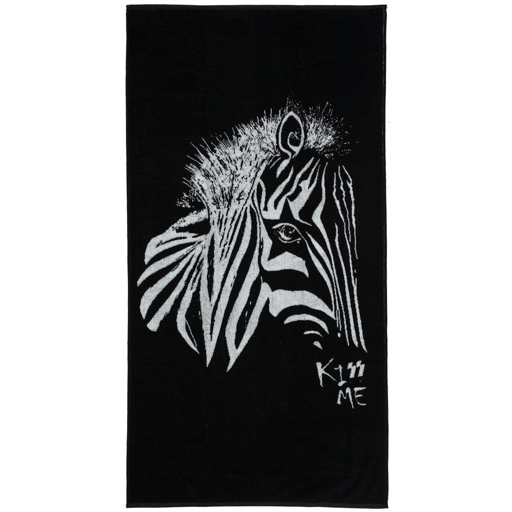 Полотенце «Арт-рокстар. Kiss Me» с логотипом Принтэссенция | Print Logo