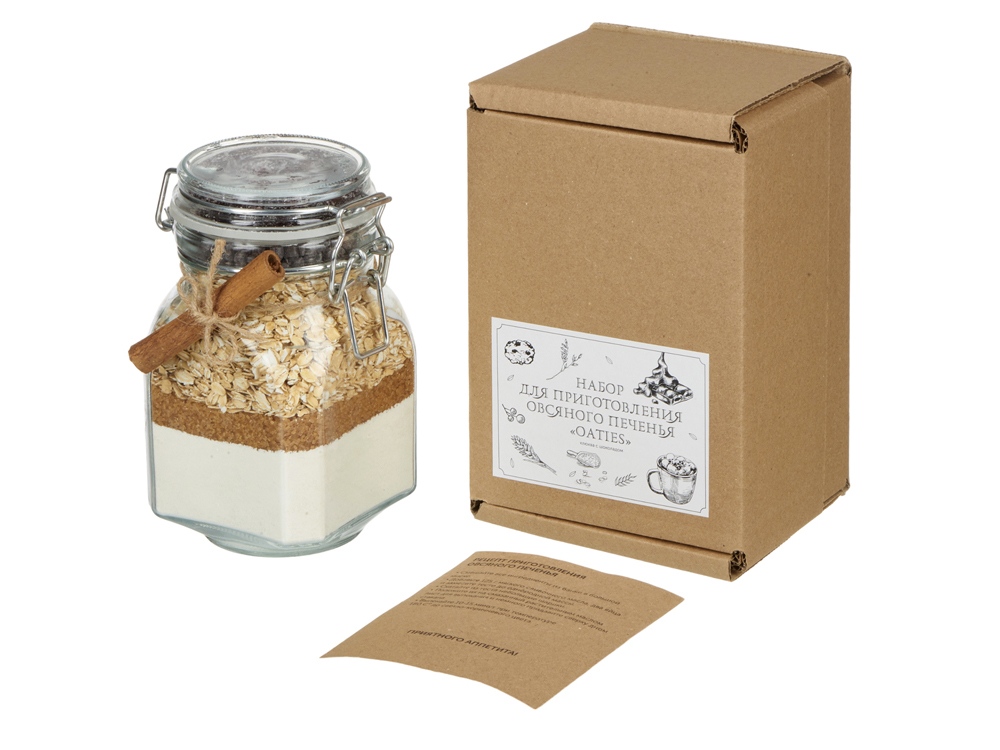Набор для приготовления овсяного печенья с клюквой и шоколадом Oaties с логотипом  | Print Logo