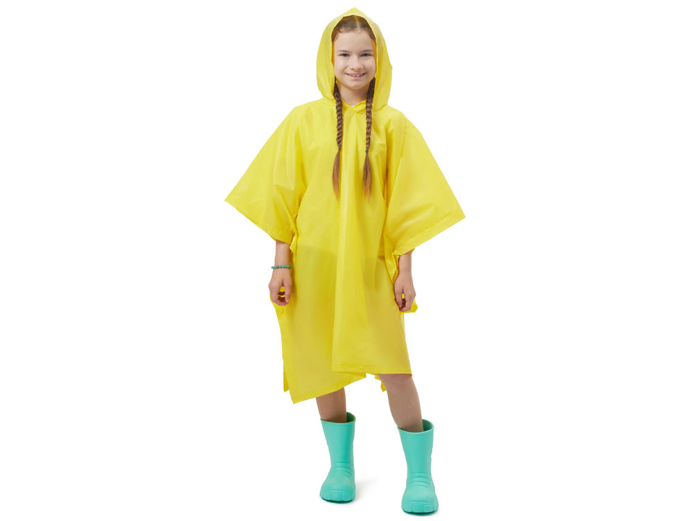 Пончо Hawaii c чехлом детский с логотипом U Basic | Print Logo