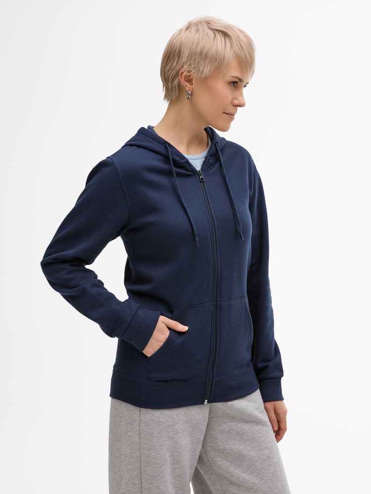 Толстовка унисекс Stone темно-синяя, размер S