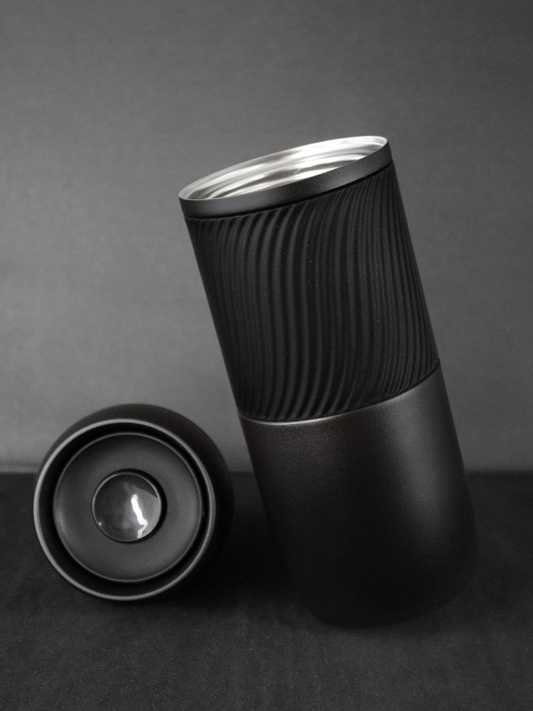 Термостакан Hub — пример нанесения логотипа (Molti) | Print Logo