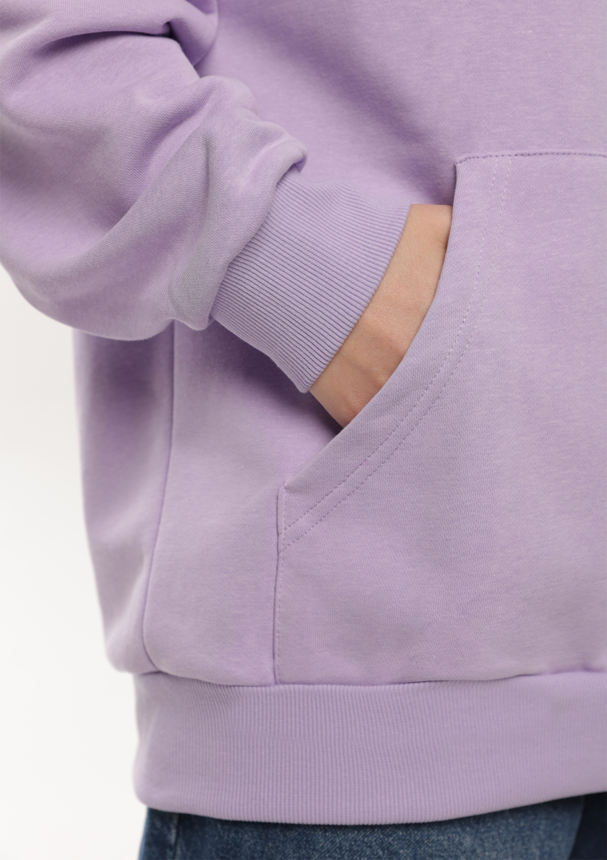 Худи унисекс STAN оверсайз футер без начёса 350, 66, Цифровая лаванда,  (45)  (48/M)