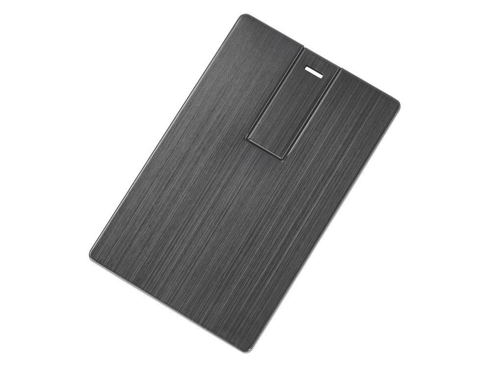 USB-флешка на 16 Гб Card Metal в виде металлической карты с логотипом  | Print Logo