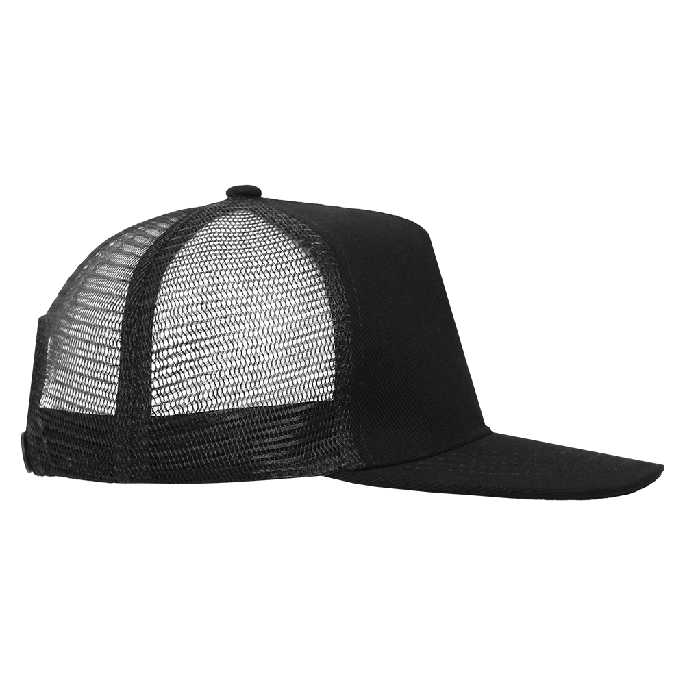 Бейсболка прямой козырёк STAN 5 клиньев хлопок 330, 09, Чёрный,  (20)  (56-58)