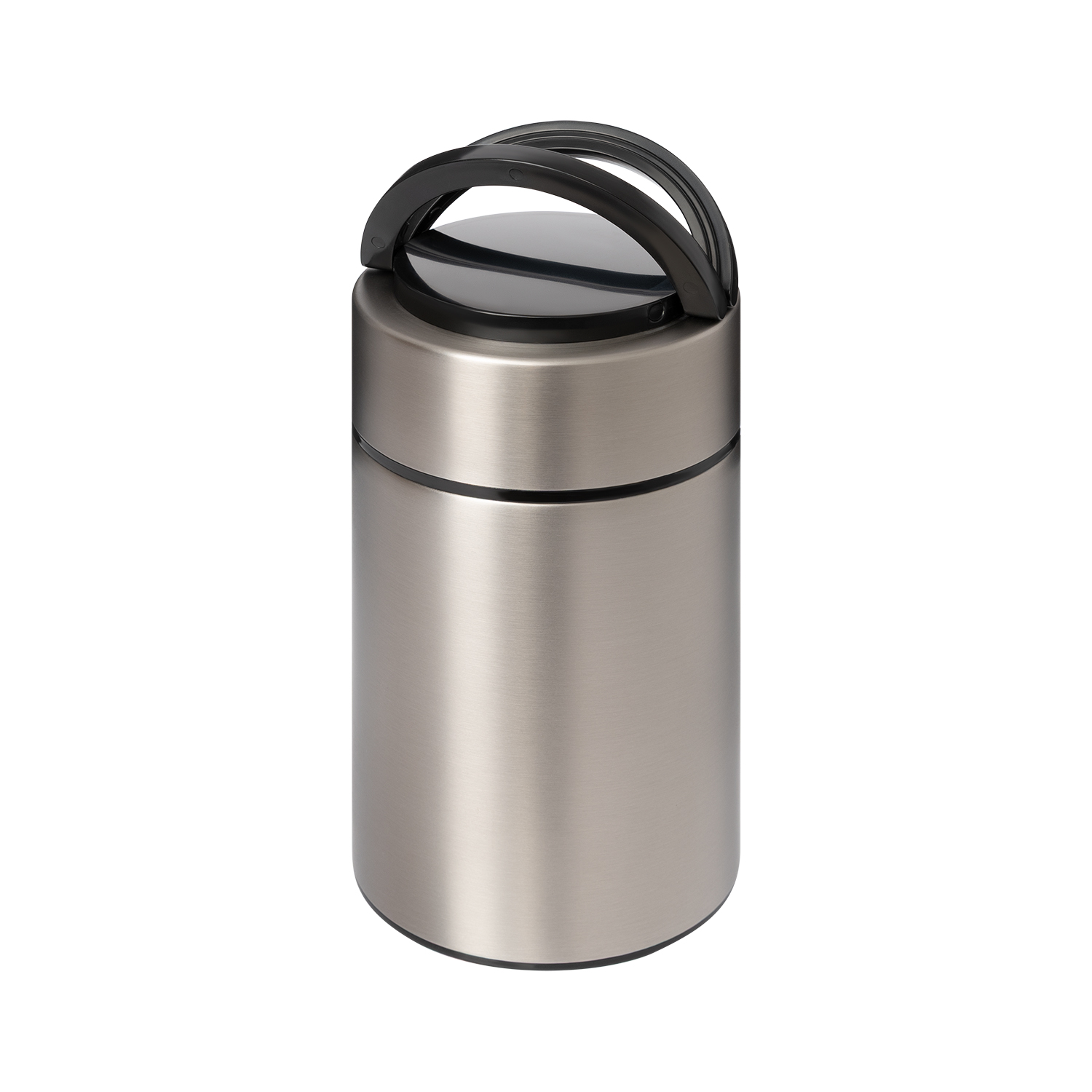 Термос для еды Бенто (Bento), серебряный фото на сайте Print Logo.