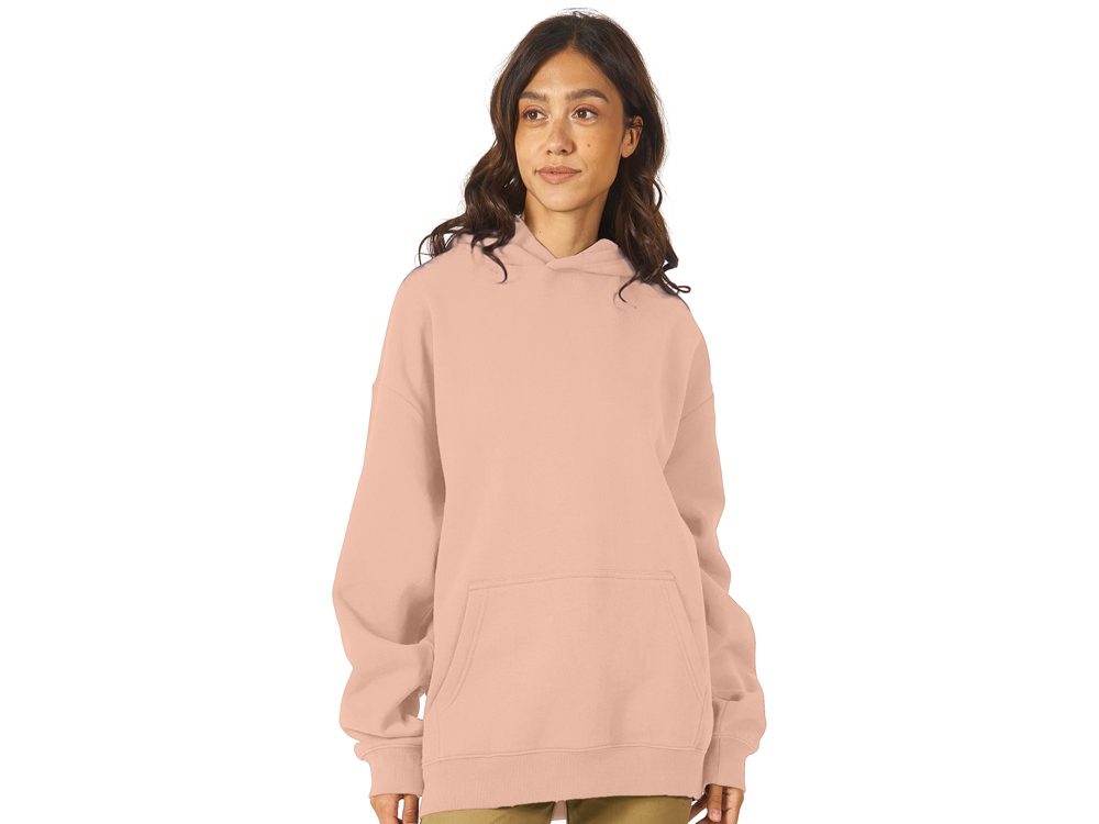 Толстовка с капюшоном оверсайз Berlin унисекс, лосось