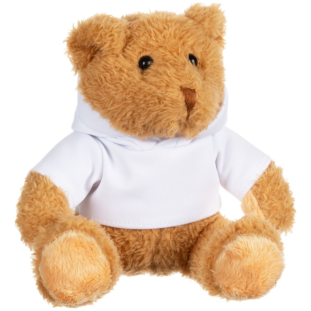 Мягкая игрушка «Мишка Cuddleton» в белом худи фото на сайте Print Logo. 