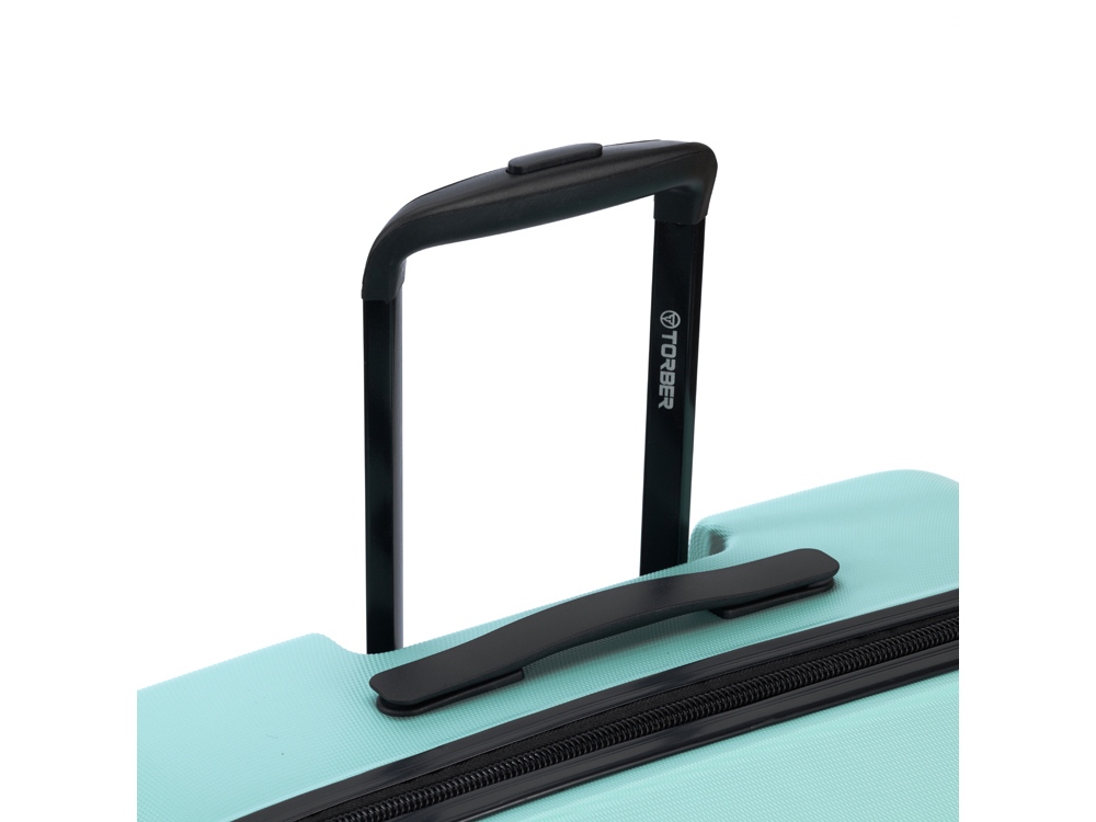 Чемодан TORBER КАСПИЙ, светло-зелёный, ABS-пластик, 38 х 20 х 54 см, 35 л