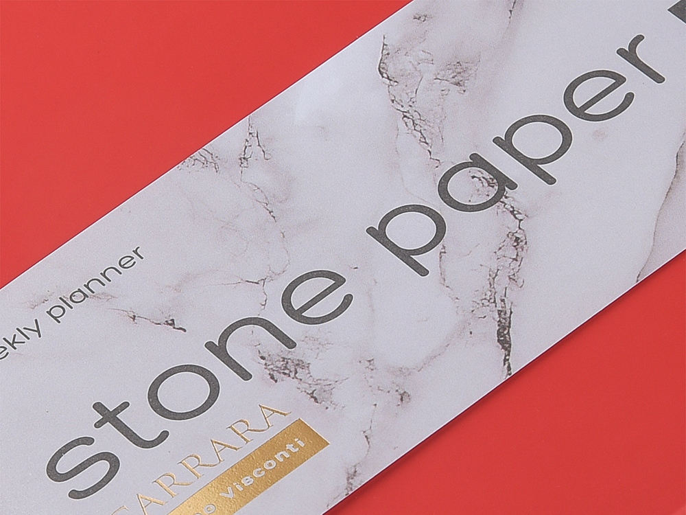 Еженедельник А5+ Carrara, красный