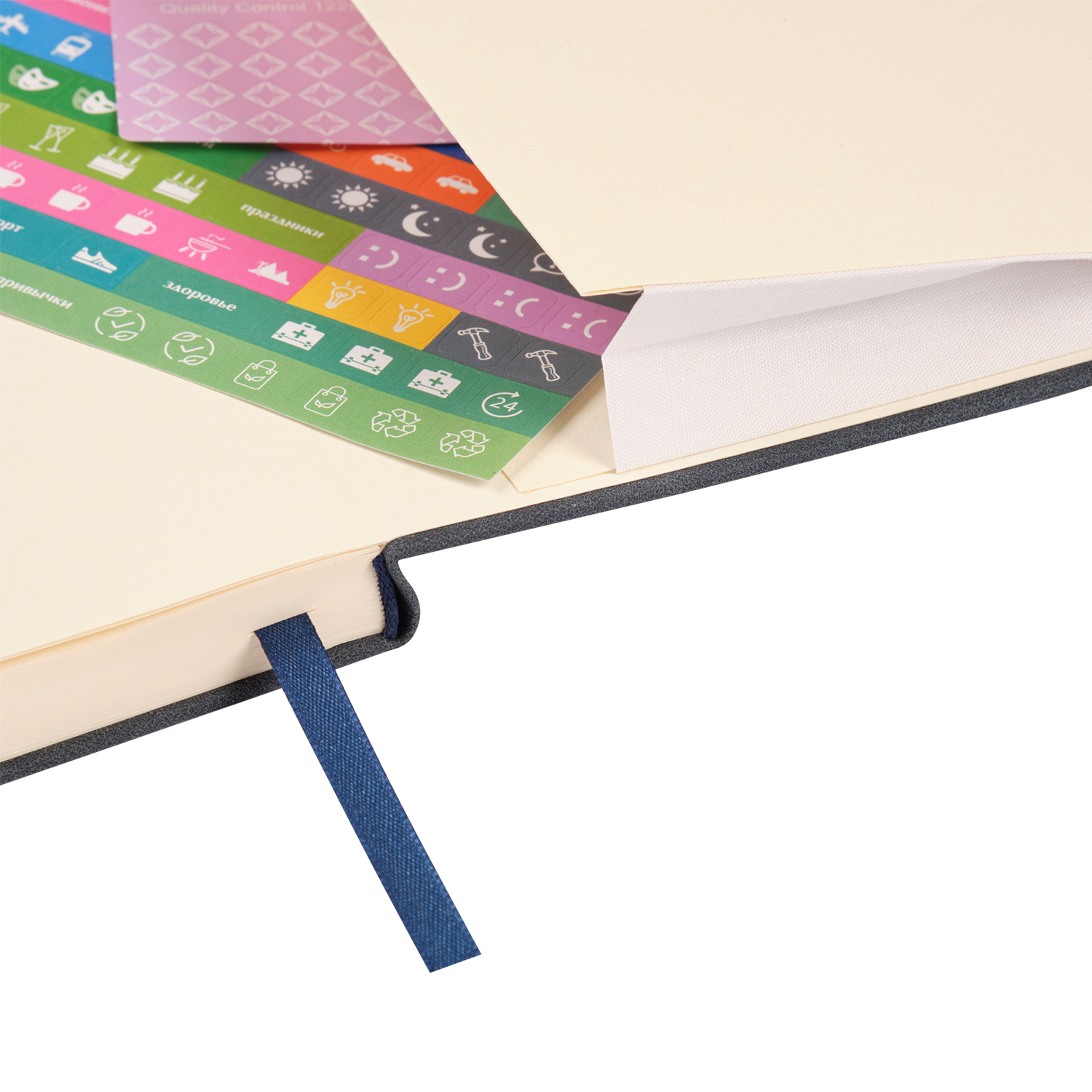 Ежедневник Стелла (Stella) недатированный с магнитом на обложке, бирюзовый фото на сайте Print Logo.