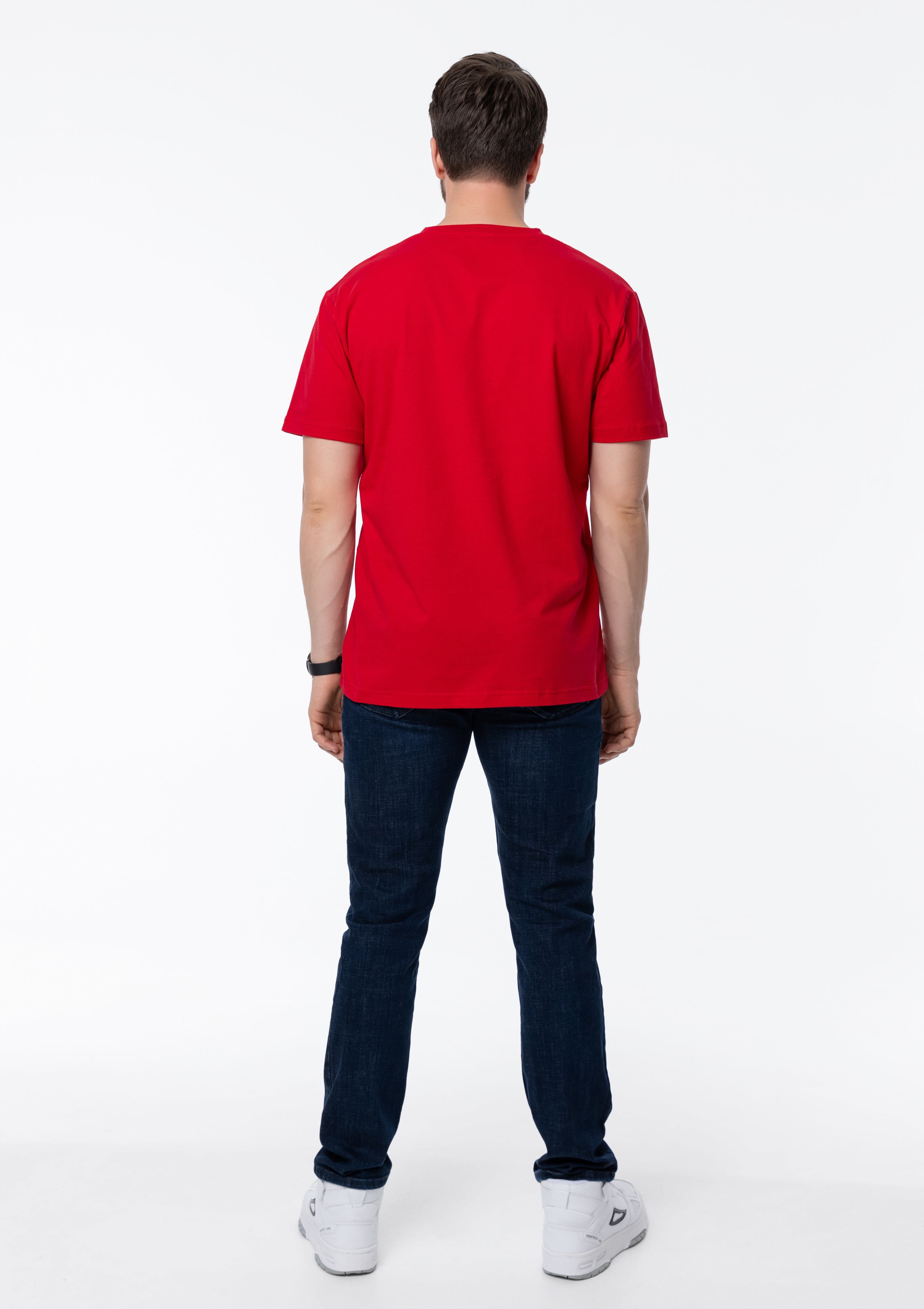 Футболка унисекс STAN, хлопок 150, 51, Красный,  (14)  (56/XXXL)