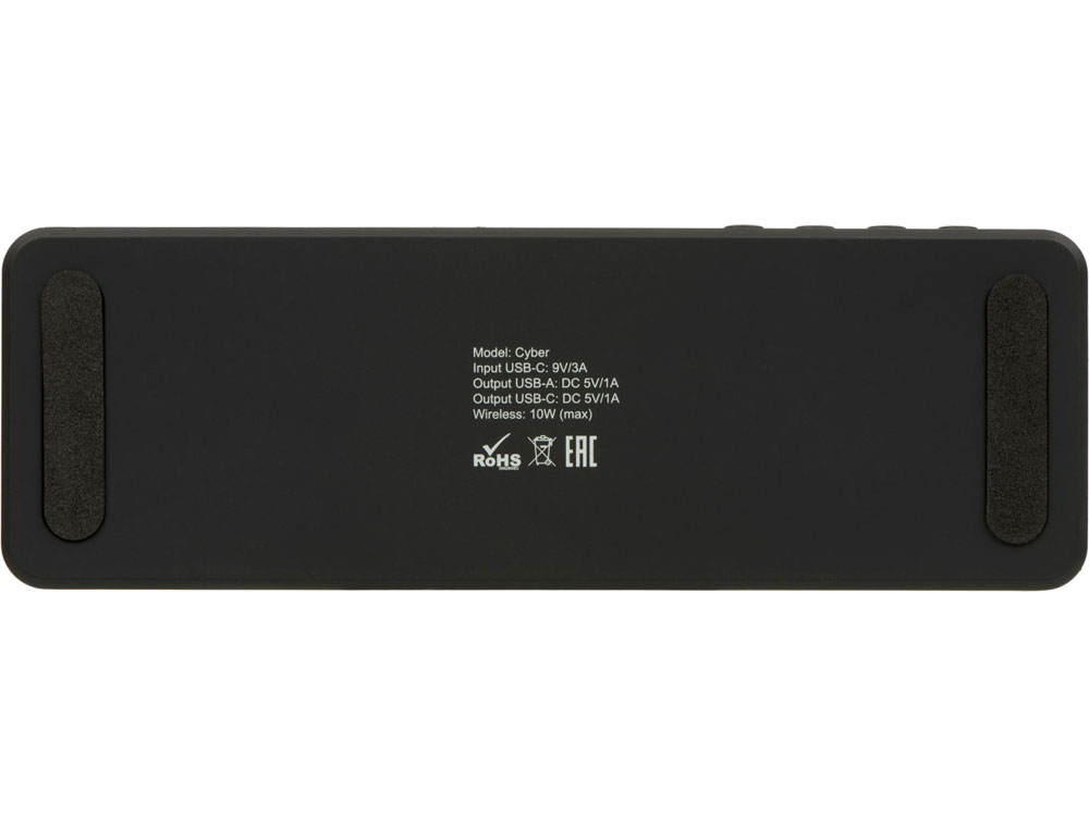 Часы с беспроводной зарядкой Cyber, 10 Вт (Р)