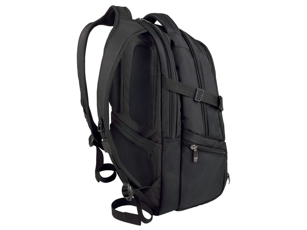 Рюкзак WENGER 16, черный, полиэстер, 35 x 27 x 46 см, 27 л