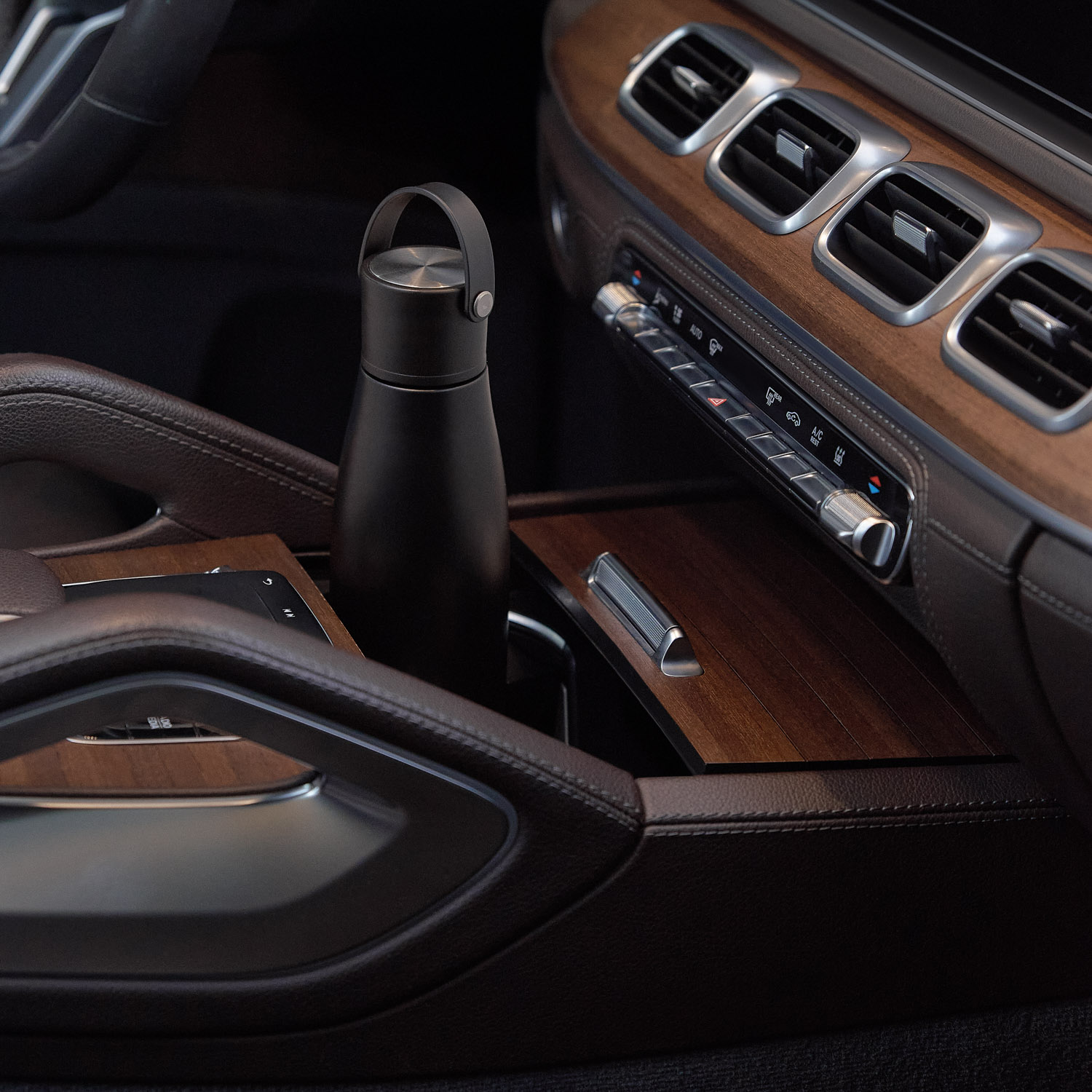 Термобутылка вакуумная герметичная Боска, черная