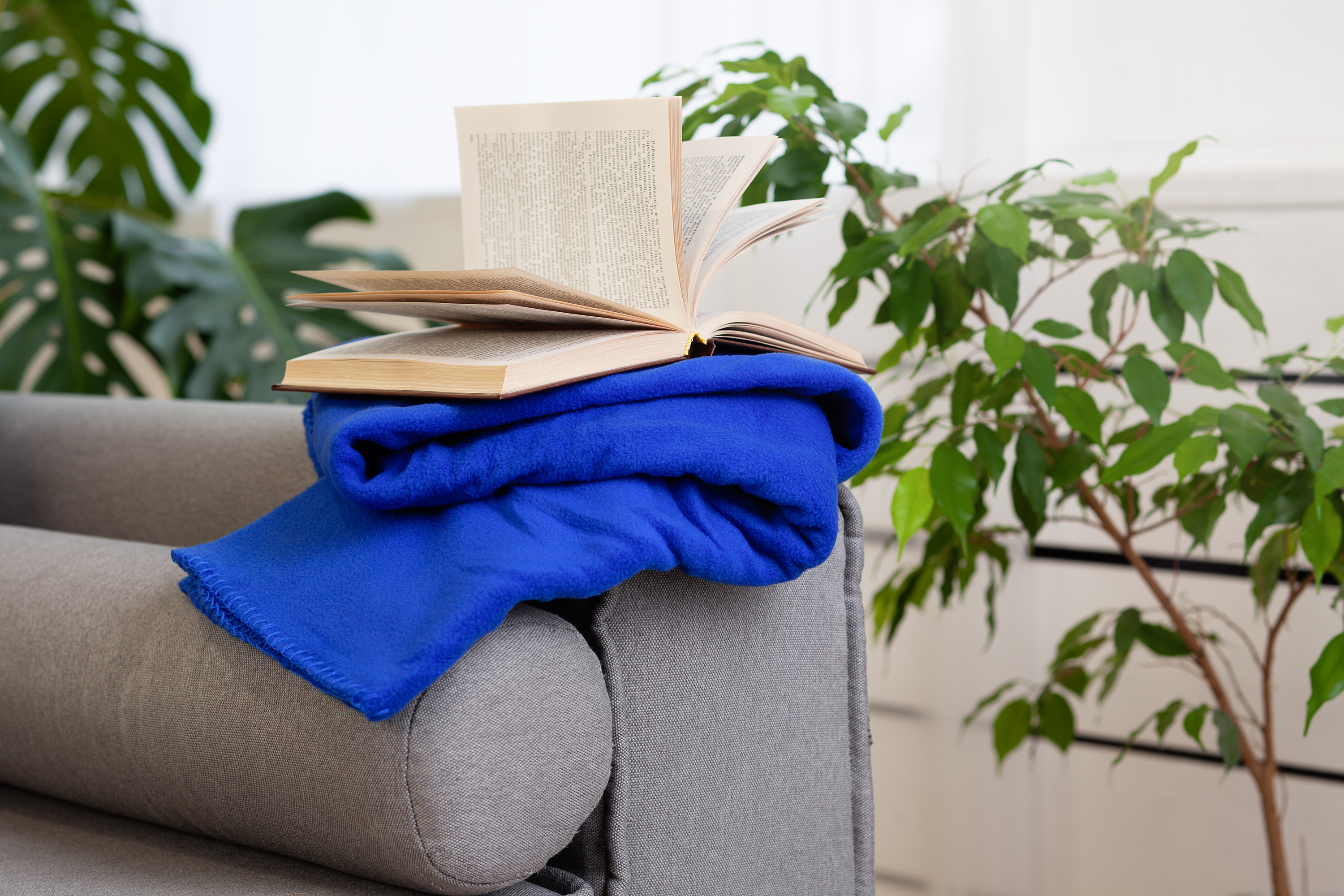 Плед "Байкал", темно-синий