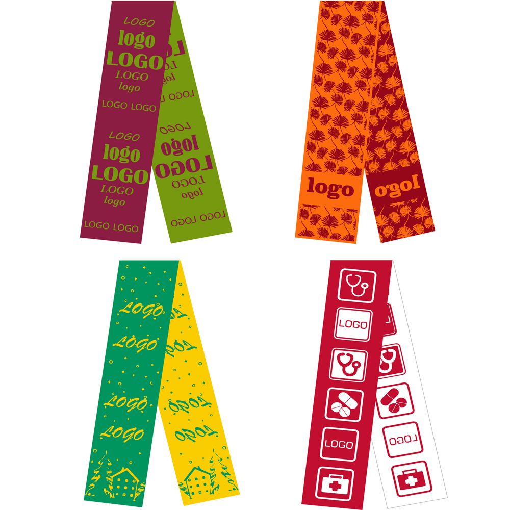 Шарф на заказ Tricksy Light, M с логотипом  | Print Logo