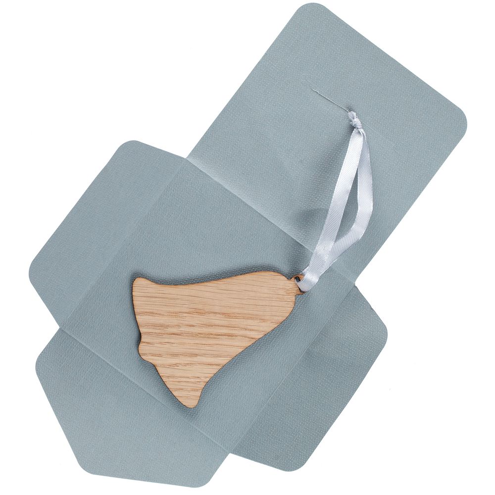 Деревянная подвеска Carving Oak — пример нанесения логотипа (сделано в России) | Print Logo