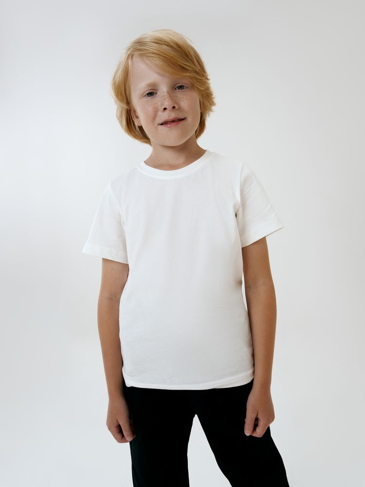 Футболка детская T-Bolka Kids, белая (теплый оттенок), 12 лет