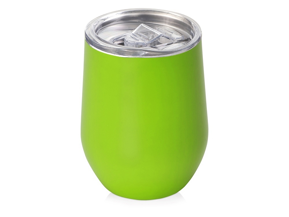 Подарочный набор c термокружкой, блокнотом, ручкой и свечкой, зеленое яблоко