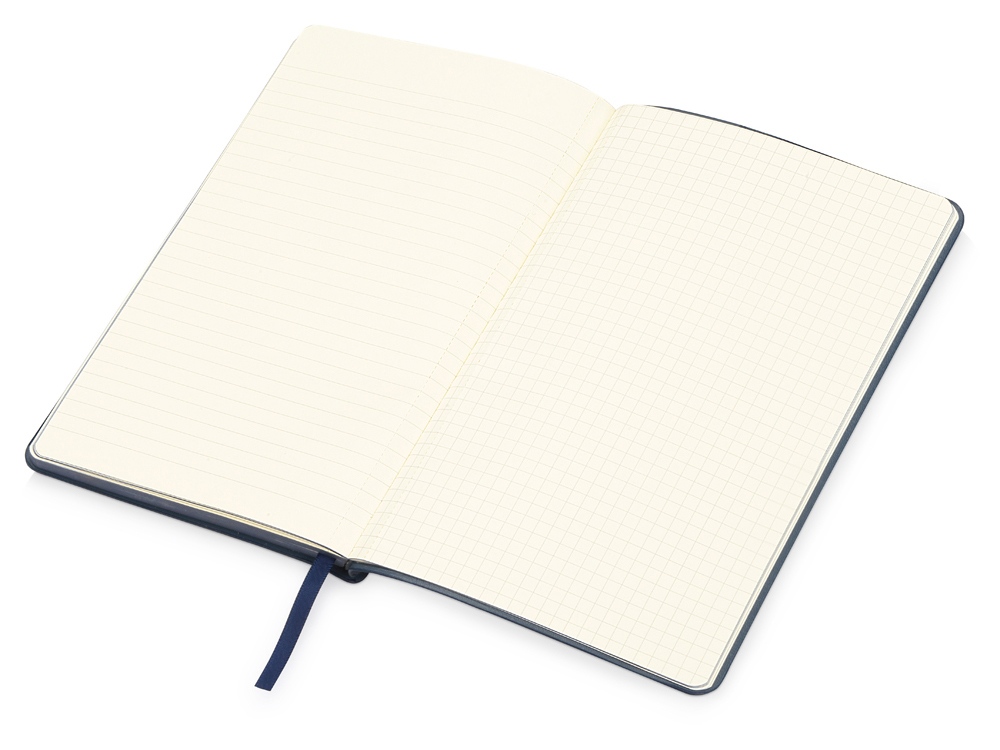 Блокнот Notepeno А5 с тонированными линованными страницами, темно-синий
