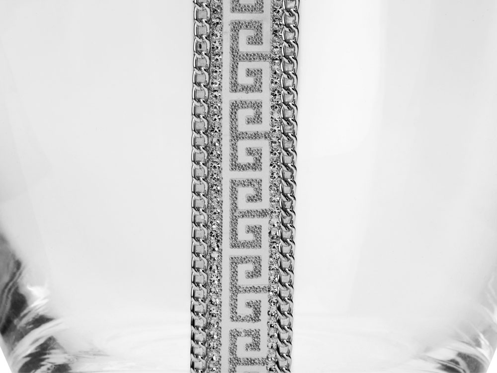 Ваза Сопрано, прозрачный/серебристый