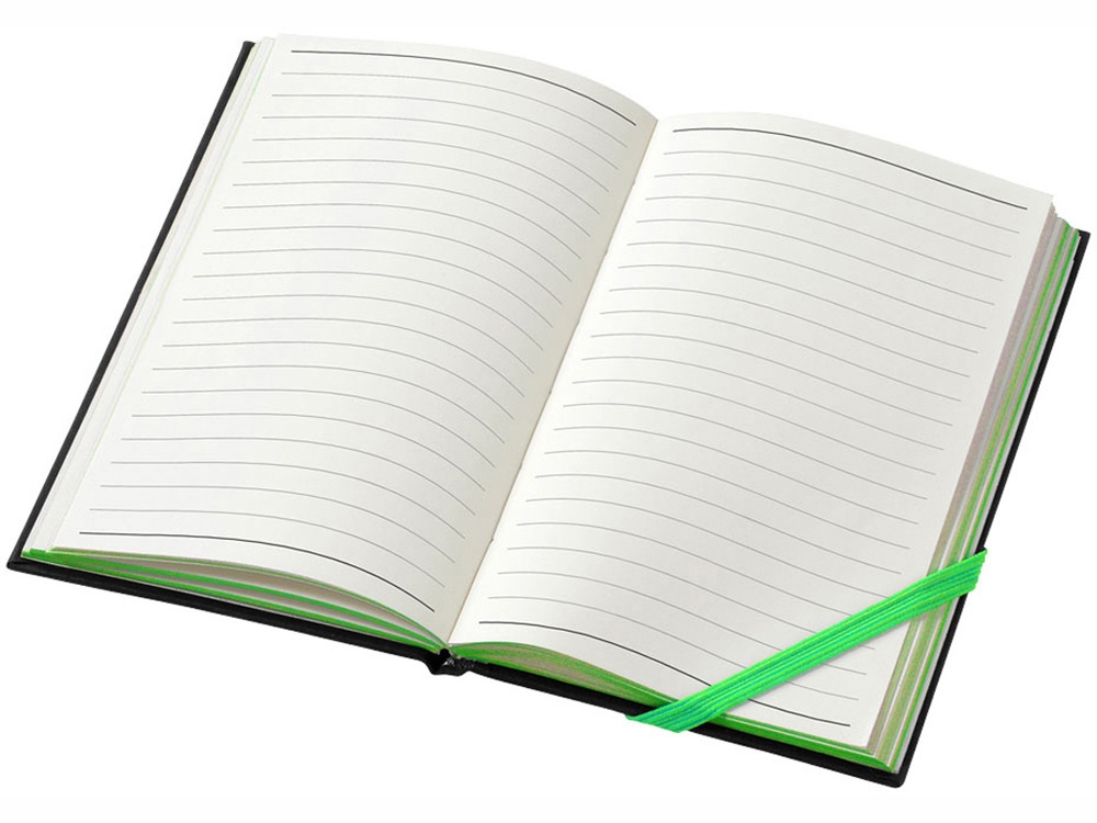 Блокнот А6 Travers Junior, черный/зеленый