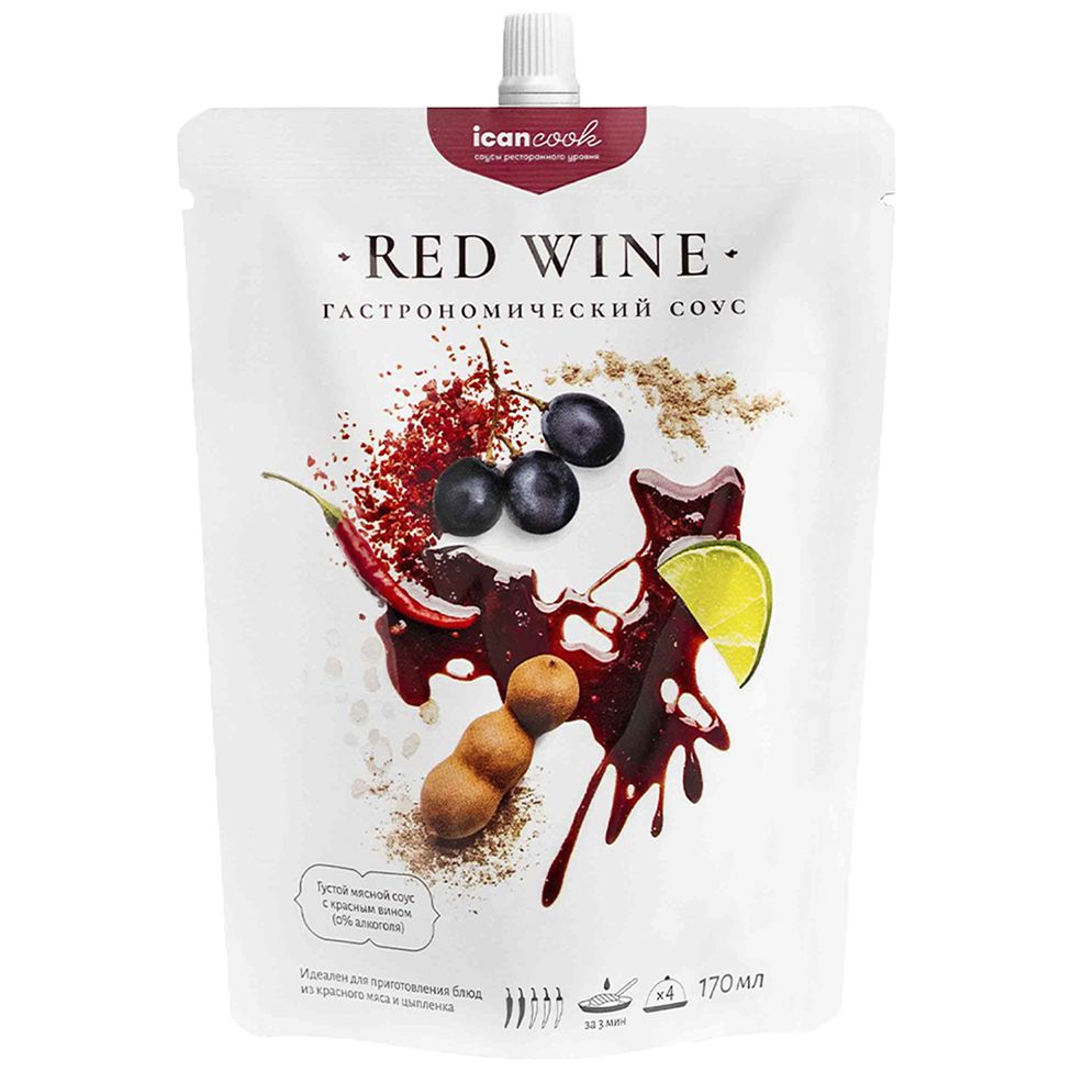 Соус Icancook, большой с логотипом сделано в России | Print Logo