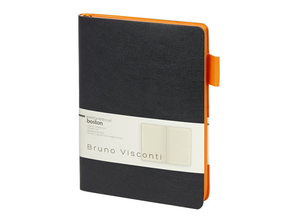 Ежедневник недатированный А5 Boston с логотипом Bruno Visconti | Print Logo