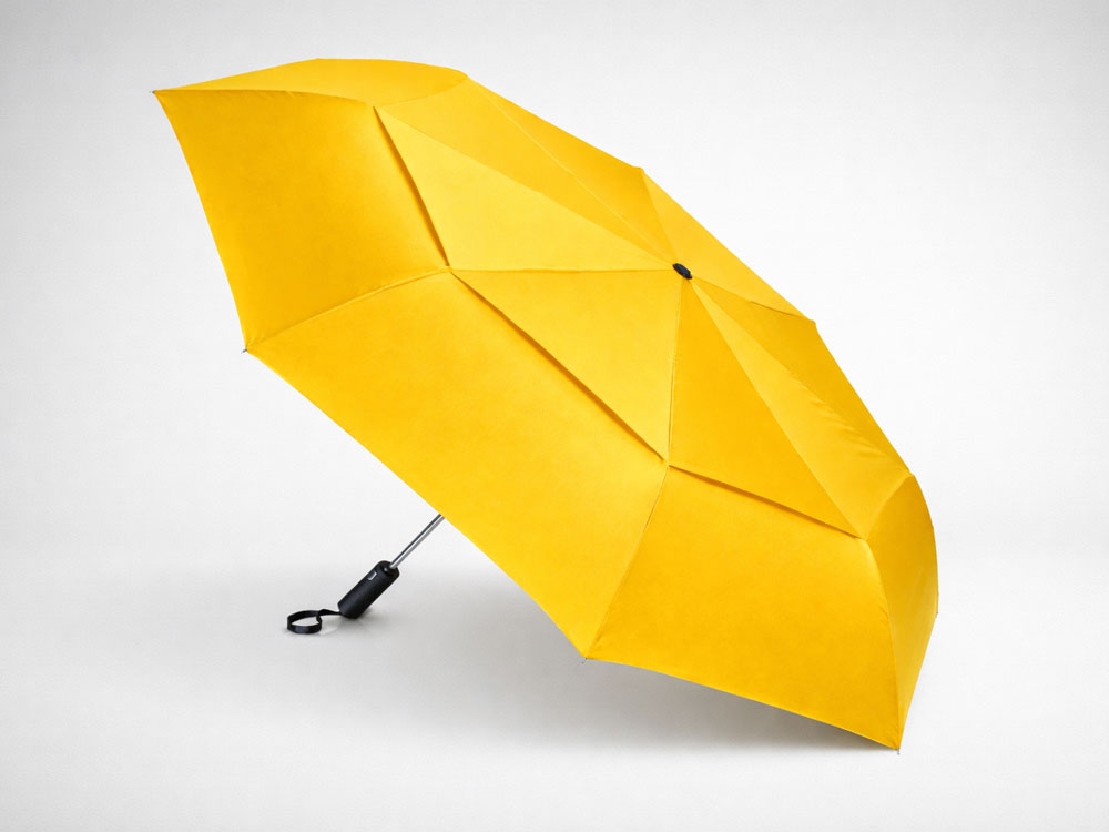 Зонт складной Кэнопи с большим двойным куполом (d126 см) с логотипом  | Print Logo