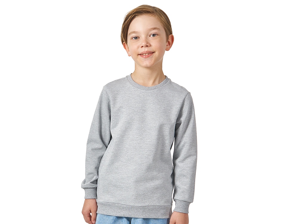 Свитшот Motion с начесом, детский с логотипом US Basic | Print Logo