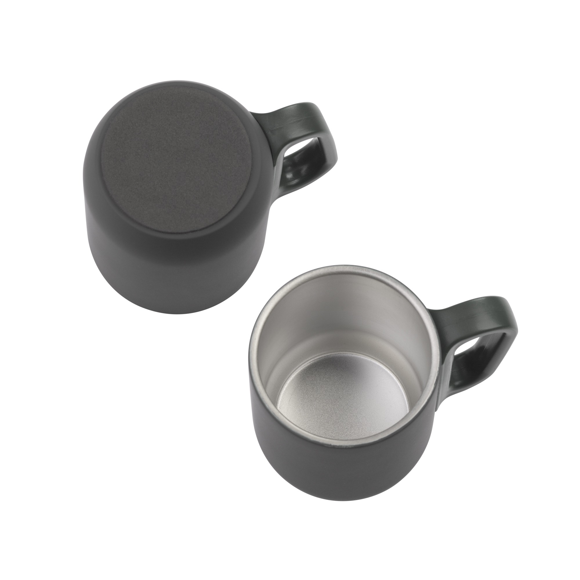Набор "Гейзер" (термос, 2 кружки), покрытие soft touch, серый