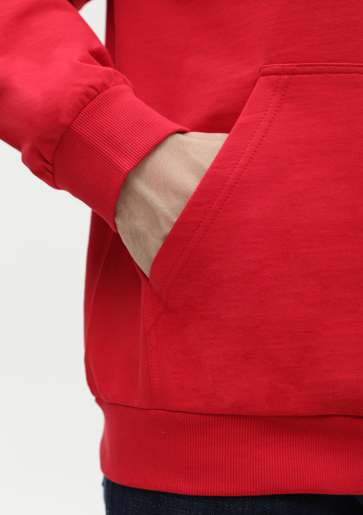 Худи унисекс STAN футер без начёса 260, 23, Красный,  (14)  (54/XXL)