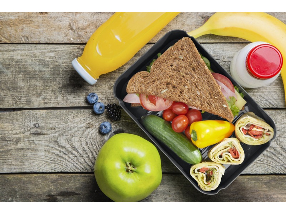 Amuse Plus® Контейнер для завтрака полностью изготовленный из переработанных материалов, titanium