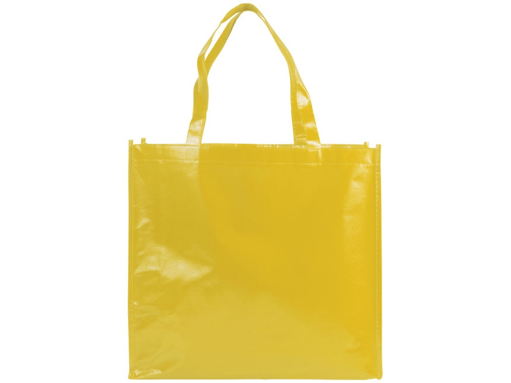 Блестящая ламинированная нетканая сумка-тоут для покупок