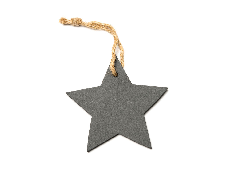 Новогоднее украшение RUDOLF, звезда с логотипом  | Print Logo