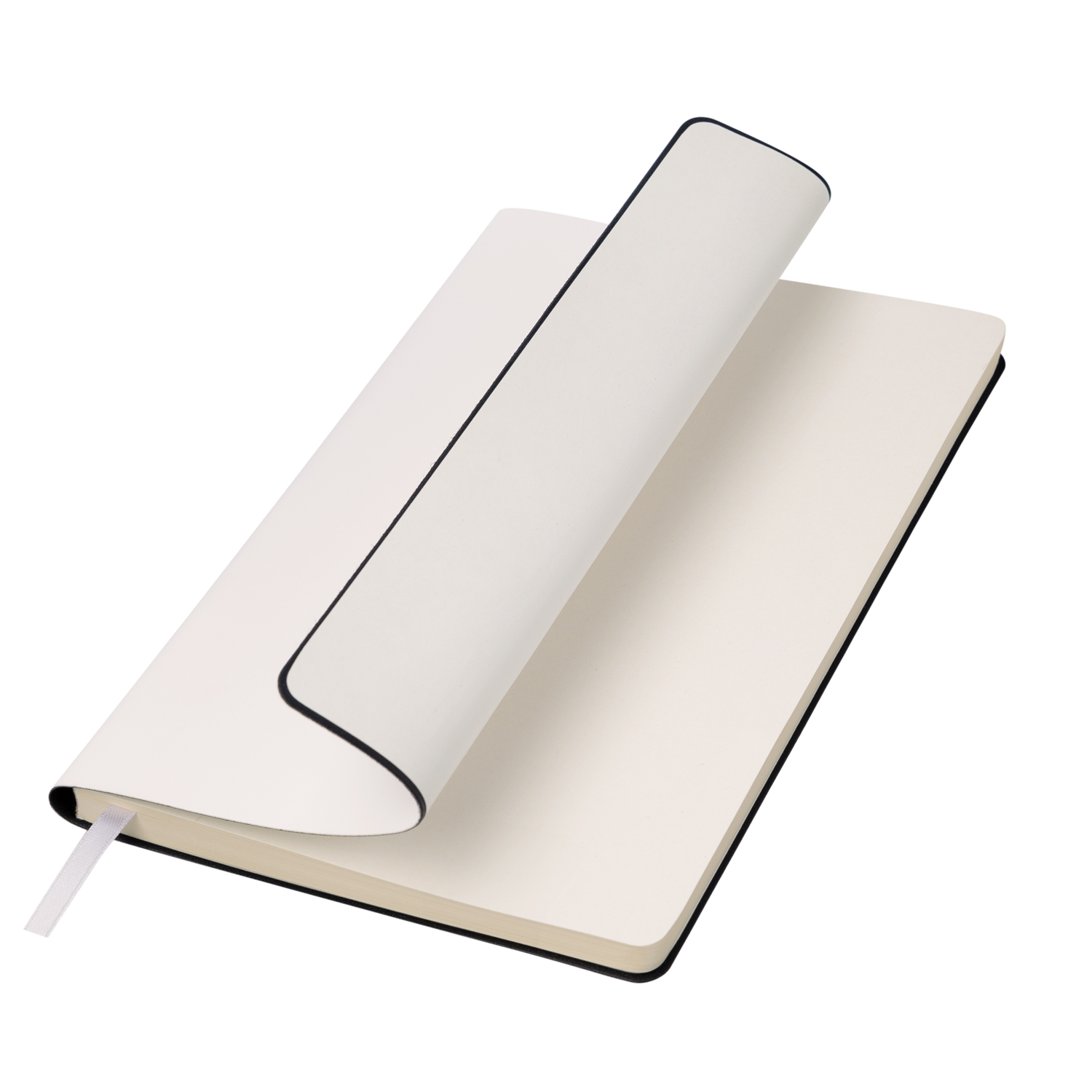 Ежедневник Вельвет Сити (Velvet City) недатированный, белый  (без упаковки, без стикера) с логотипом Portobello Тренд | Print Logo